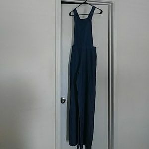 Denim Wide leg coverall